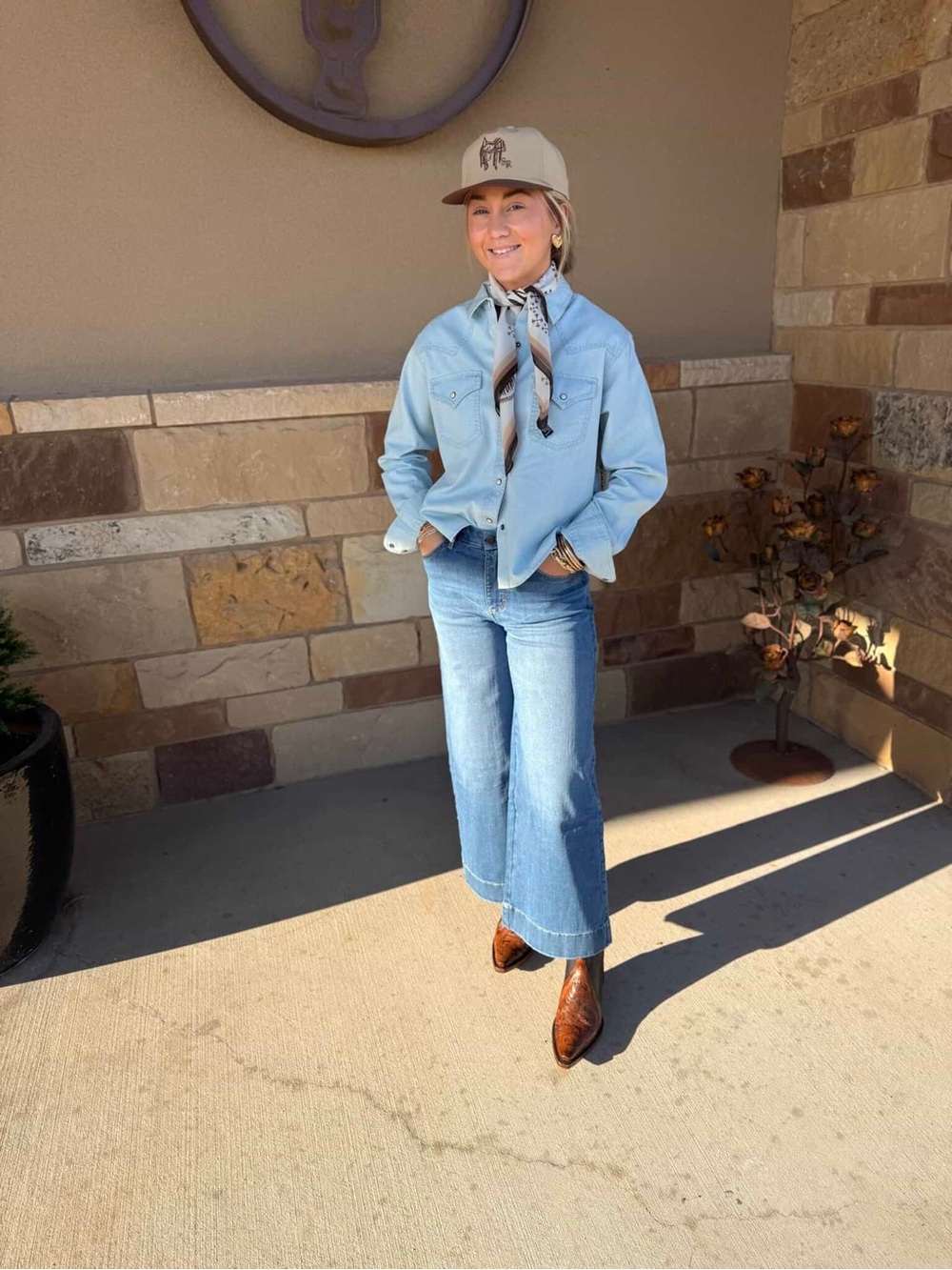 Wrangler Wide Leg Crop Jean